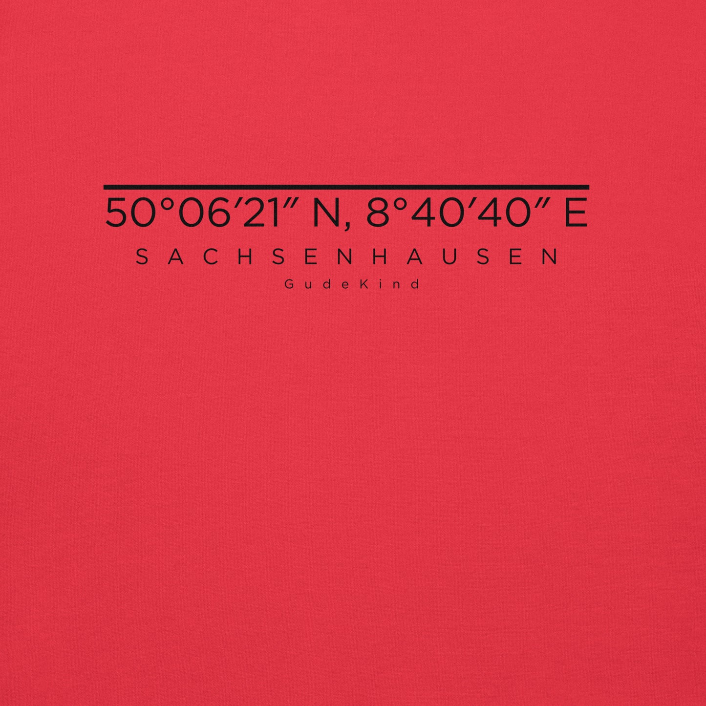 Sachsenhausen Hoodie Frontprint minimal Frankfurt Gudekind