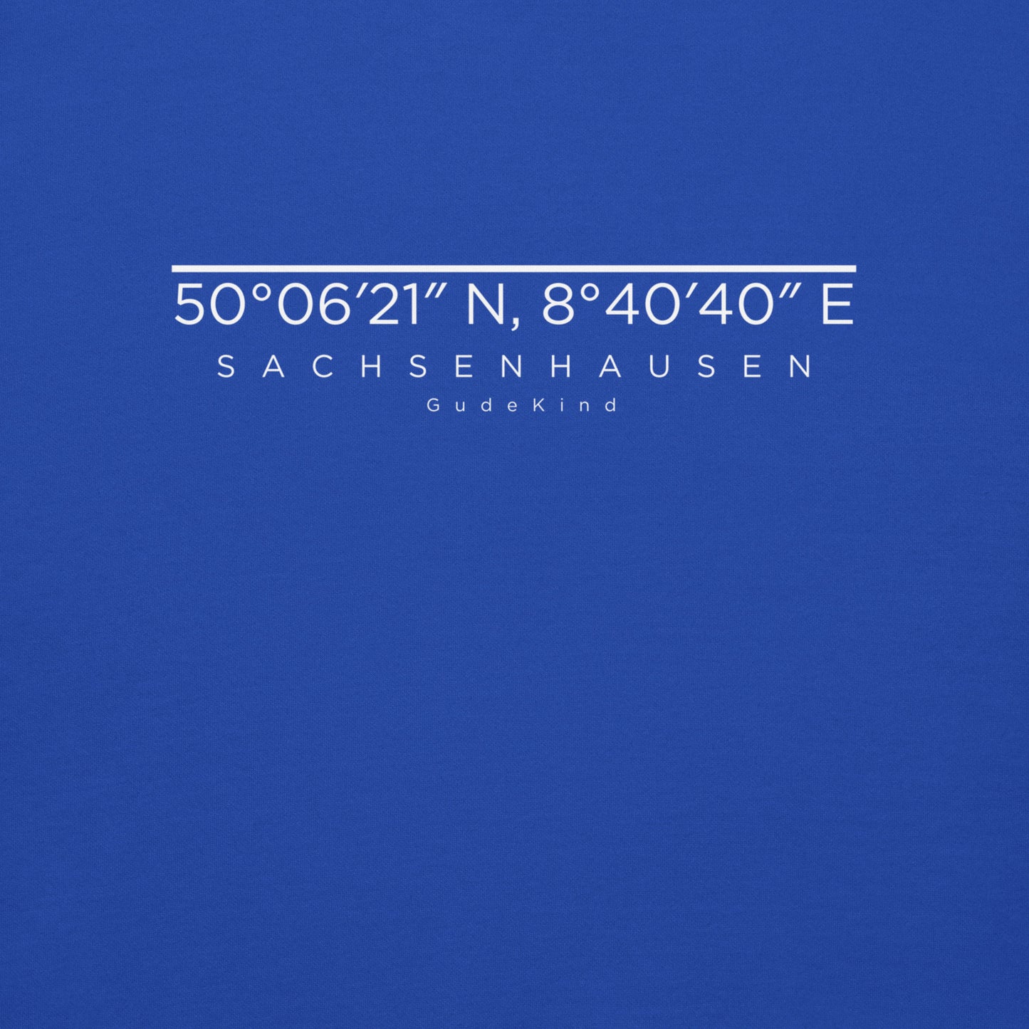 Sachsenhausen Hoodie Frontprint minimal Frankfurt Gudekind