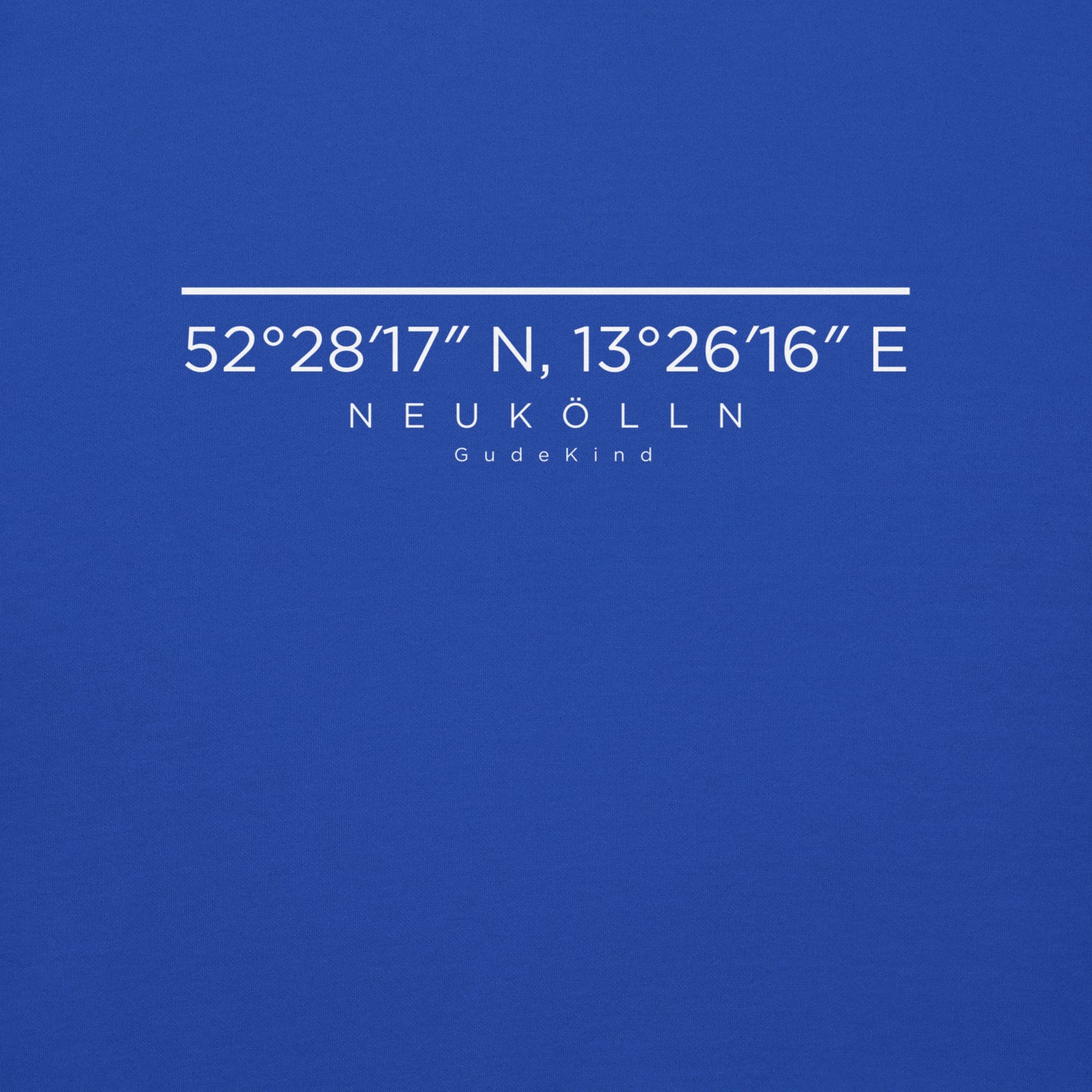 Neukölln Premium Hoodie – Unisex Frontprint