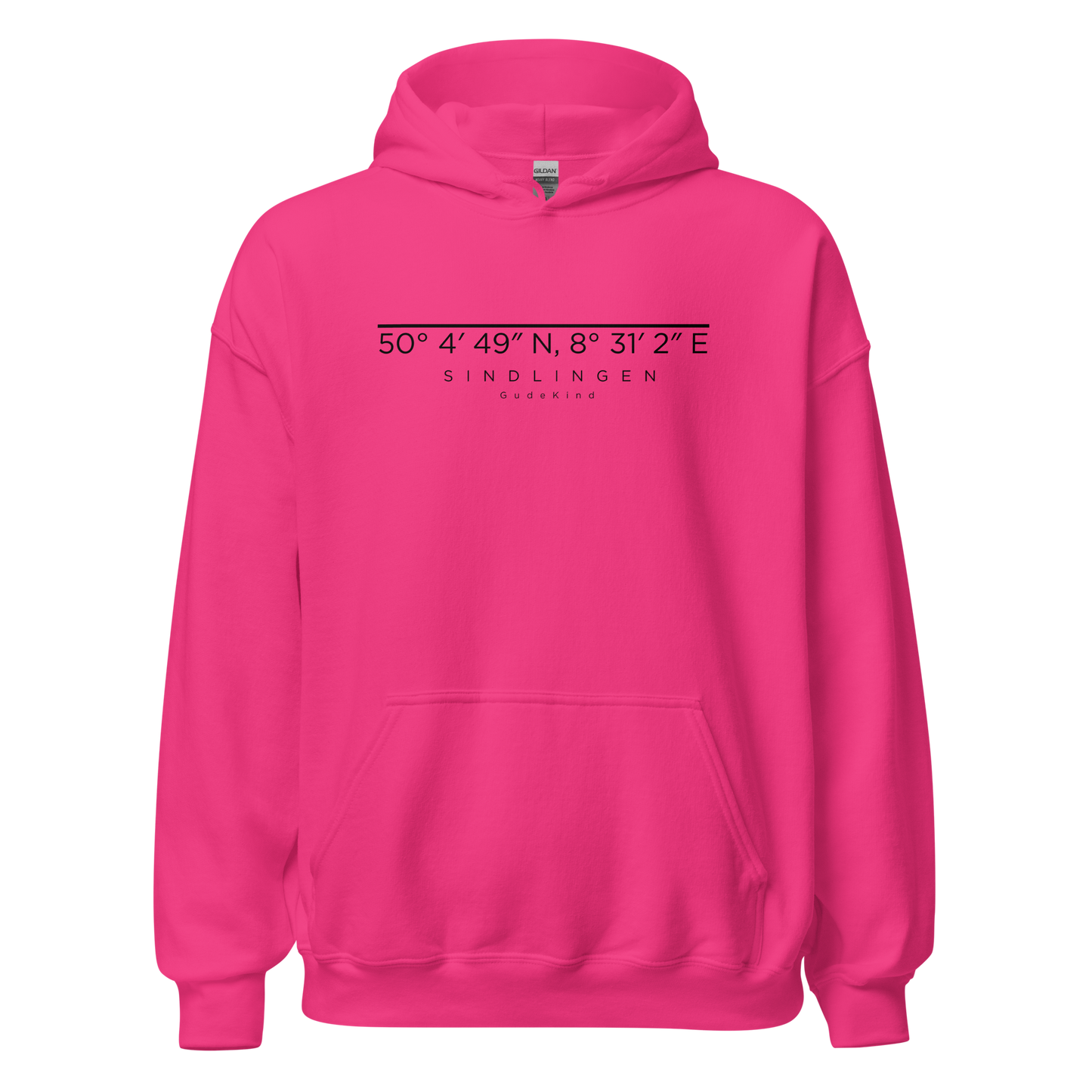 Sindlingen Premium Hoodie – Unisex Frontprint Color Edition