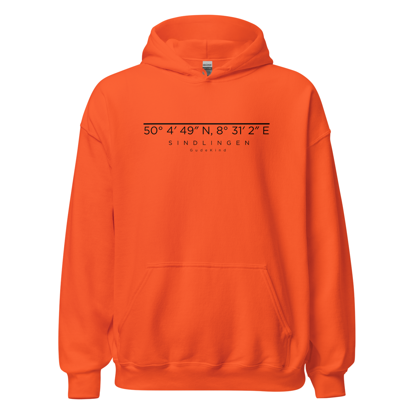 Sindlingen Premium Hoodie – Unisex Frontprint Color Edition