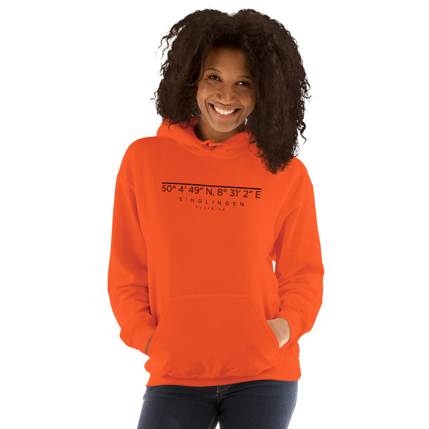 Sindlingen Premium Hoodie – Unisex Frontprint Color Edition
