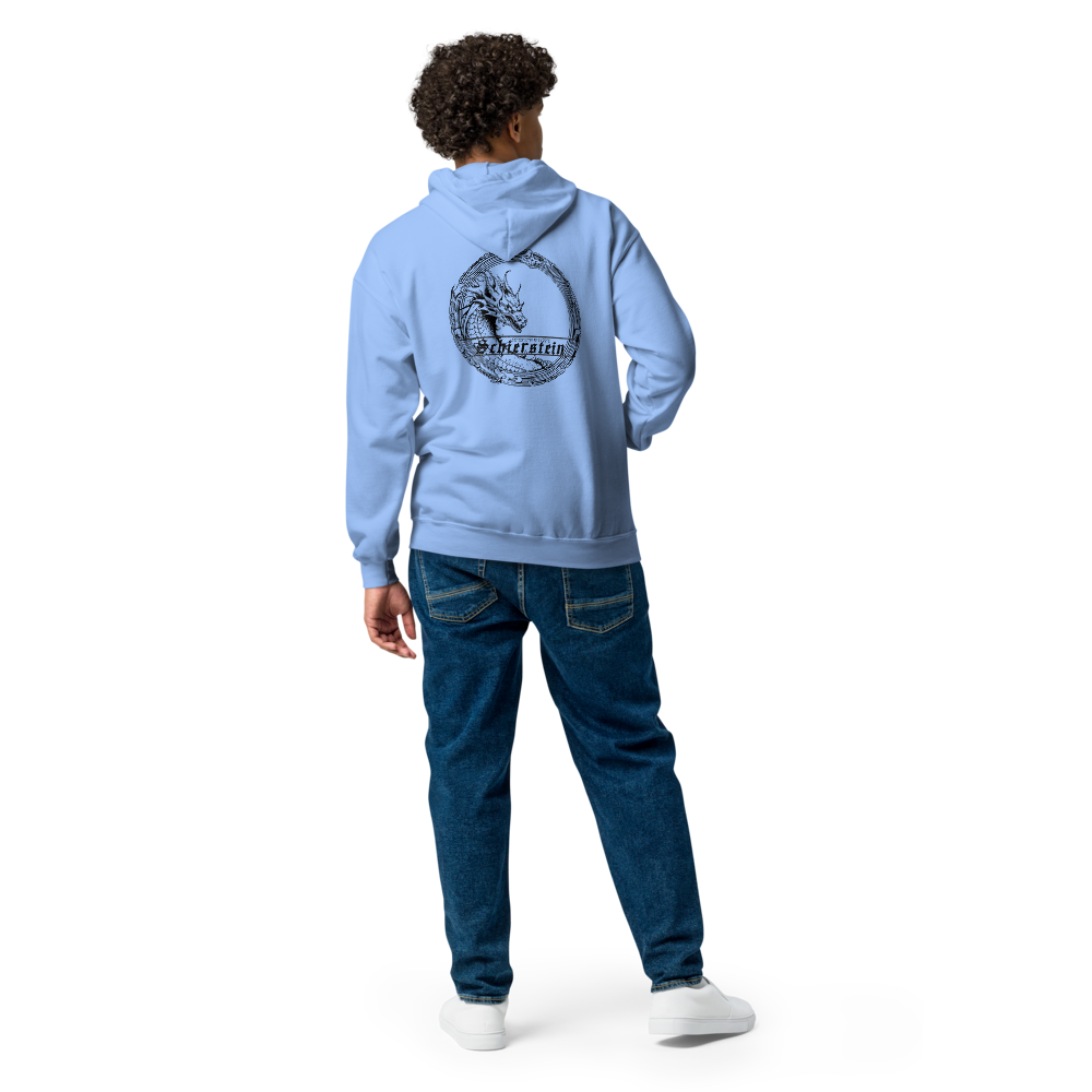 Schierstein Premium Zip Hoodie mit Backprint – minimalistischer Unisex Hoodie in hoher Qualität