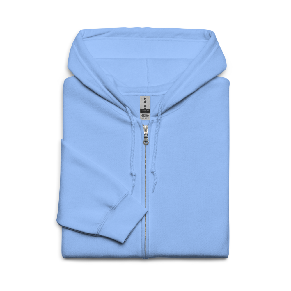 Schierstein Premium Zip Hoodie mit Backprint – minimalistischer Unisex Hoodie in hoher Qualität