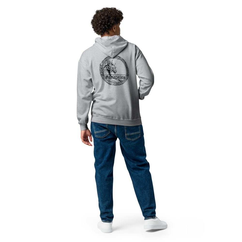 Schierstein Premium Zip Hoodie mit Backprint – minimalistischer Unisex Hoodie in hoher Qualität