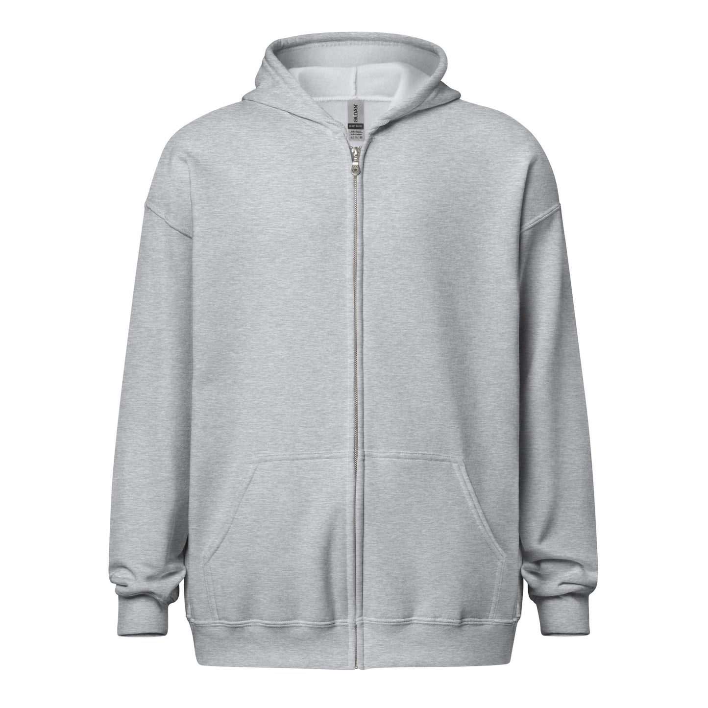 Schierstein Premium Zip Hoodie mit Backprint – minimalistischer Unisex Hoodie in hoher Qualität