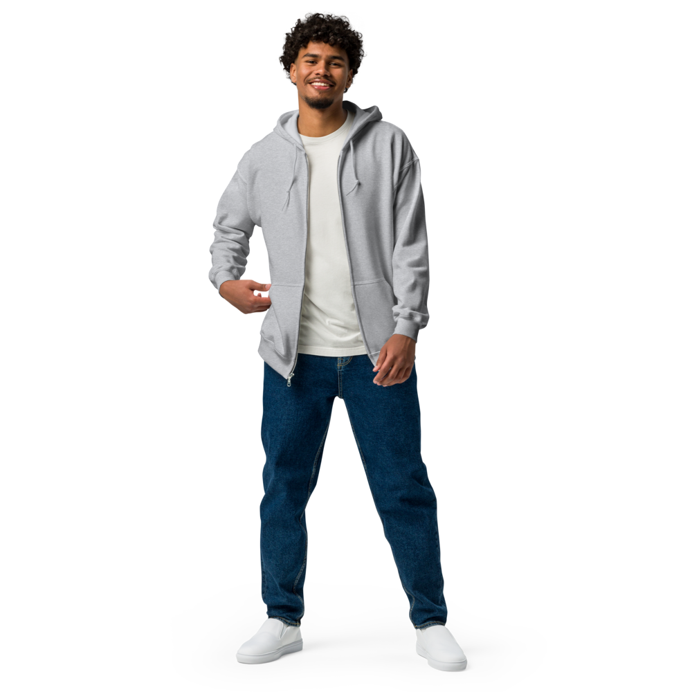 Schierstein Premium Zip Hoodie mit Backprint – minimalistischer Unisex Hoodie in hoher Qualität