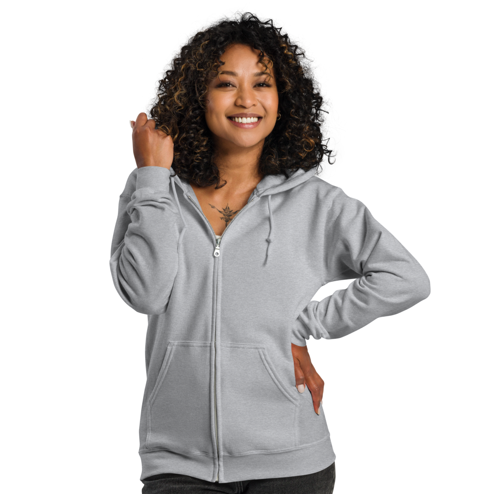 Schierstein Premium Zip Hoodie mit Backprint – minimalistischer Unisex Hoodie in hoher Qualität