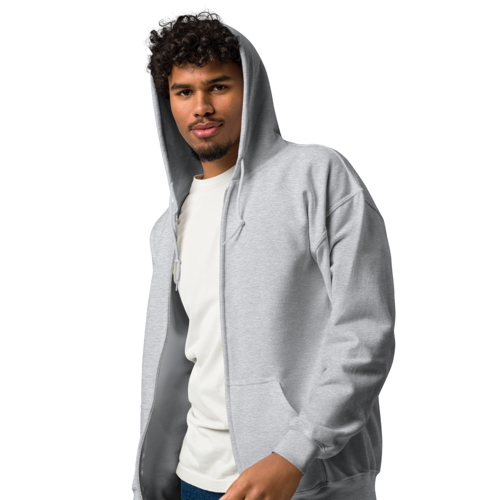 Schierstein Premium Zip Hoodie mit Backprint – minimalistischer Unisex Hoodie in hoher Qualität