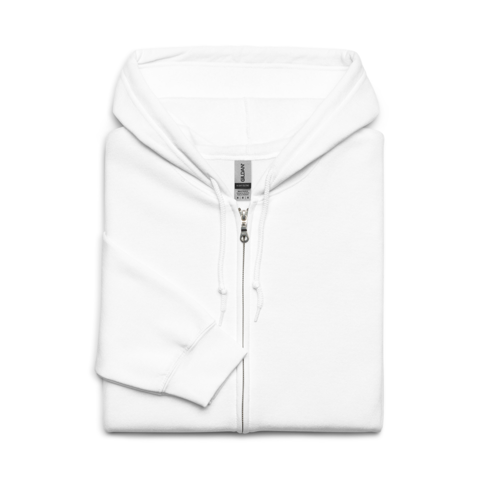 Schierstein Premium Zip Hoodie mit Backprint – minimalistischer Unisex Hoodie in hoher Qualität