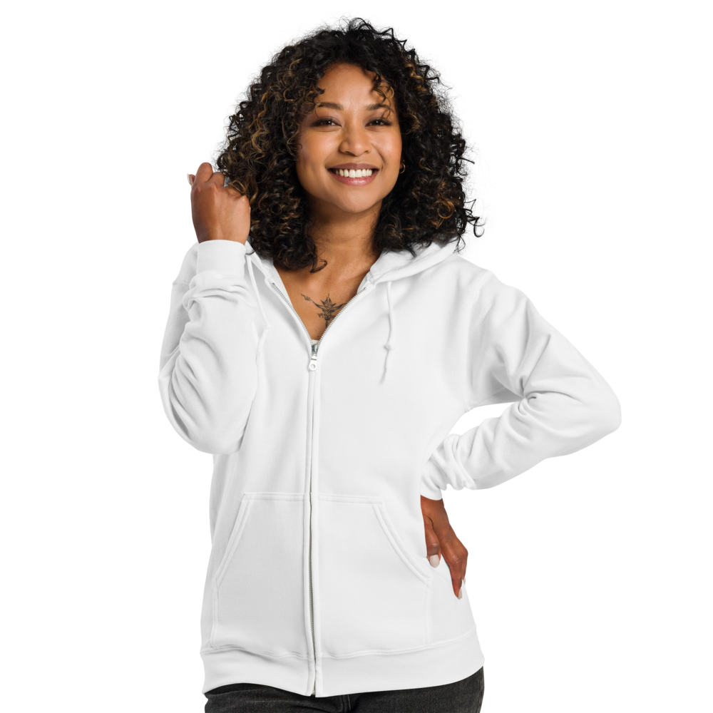 Schierstein Premium Zip Hoodie mit Backprint – minimalistischer Unisex Hoodie in hoher Qualität