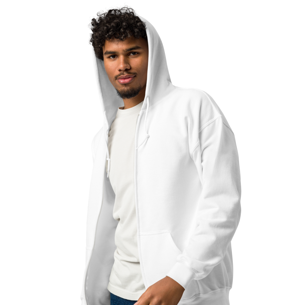 Schierstein Premium Zip Hoodie mit Backprint – minimalistischer Unisex Hoodie in hoher Qualität