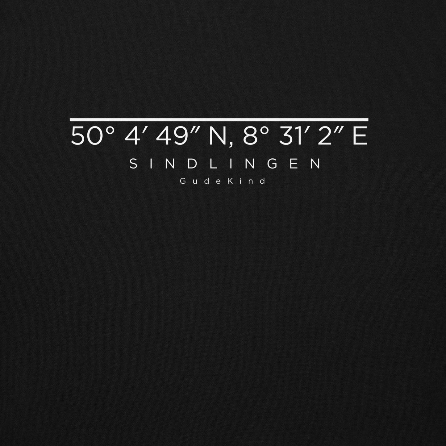 Sindlingen Premium Hoodie – Unisex Frontprint