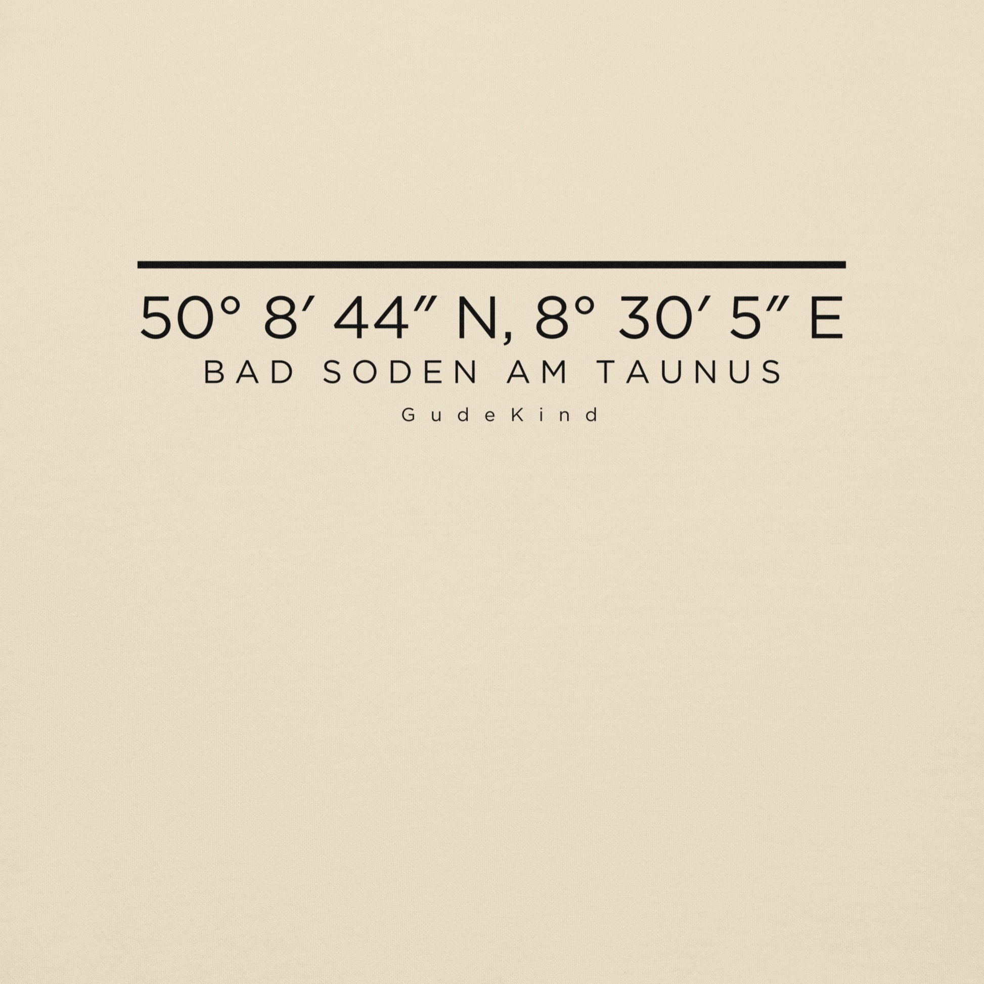 Bad Soden am Taunus Hoodie mit dezentem Frontprint – Local Pride Gudekind