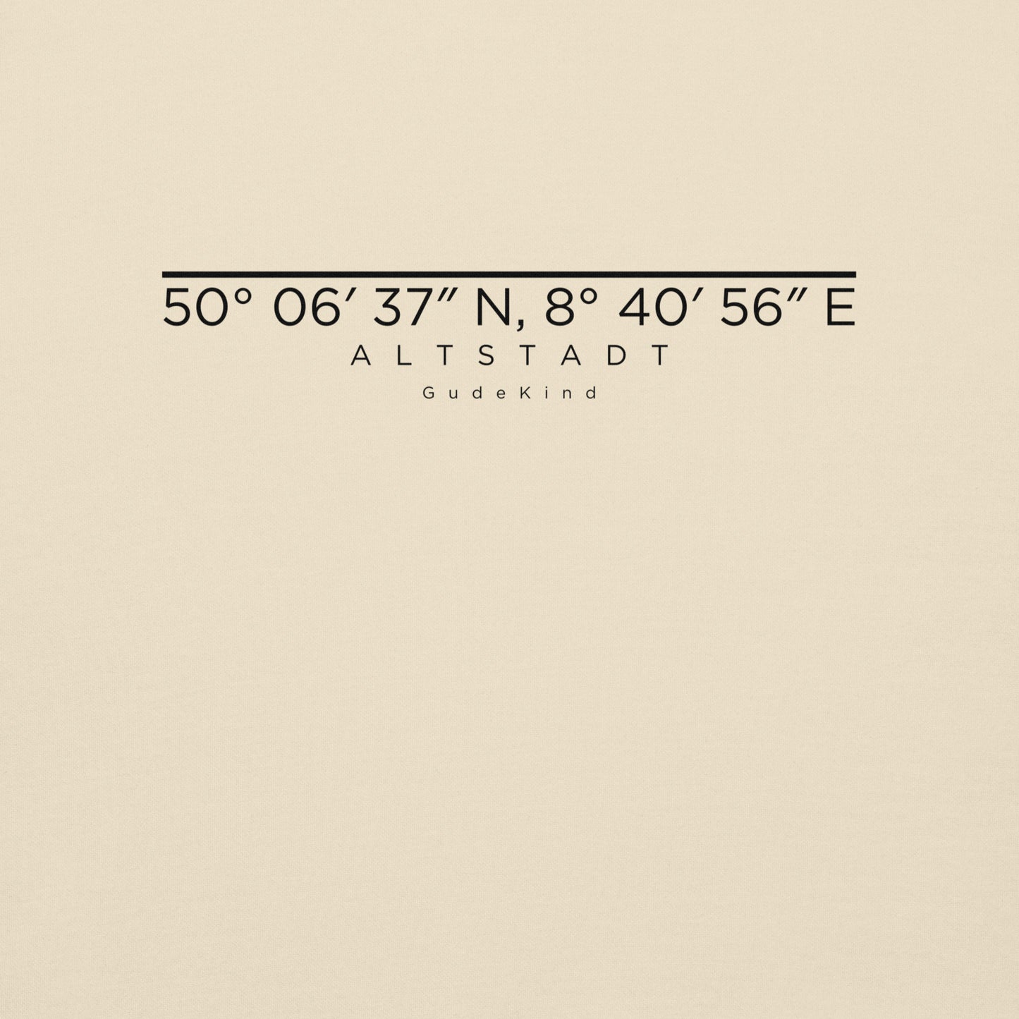 Altstadt Premium Hoodie – Unisex Frontprint