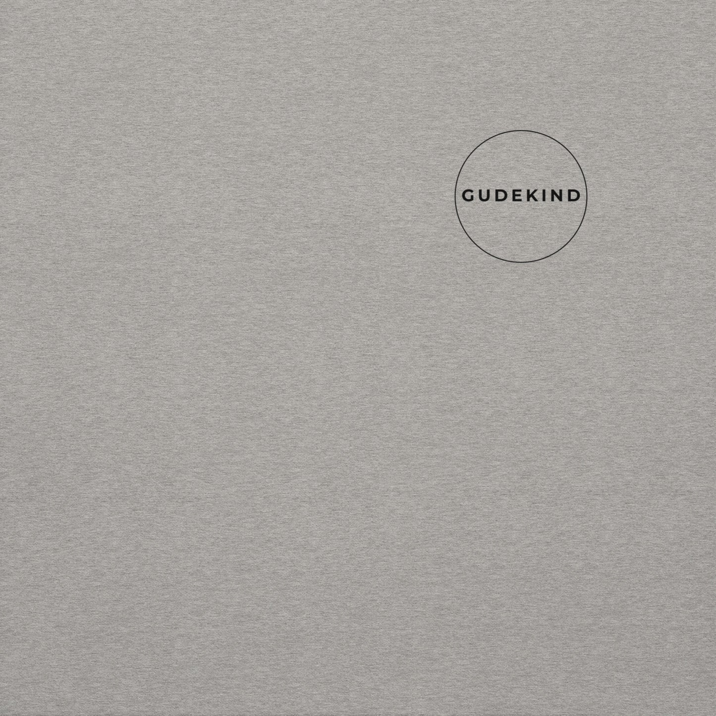 Gudekind Alt-Sachsenhausen Hoodie mit Markenlogo Front und Koordinaten Backprint, minimalistisches Frankfurt Stadtteil Design