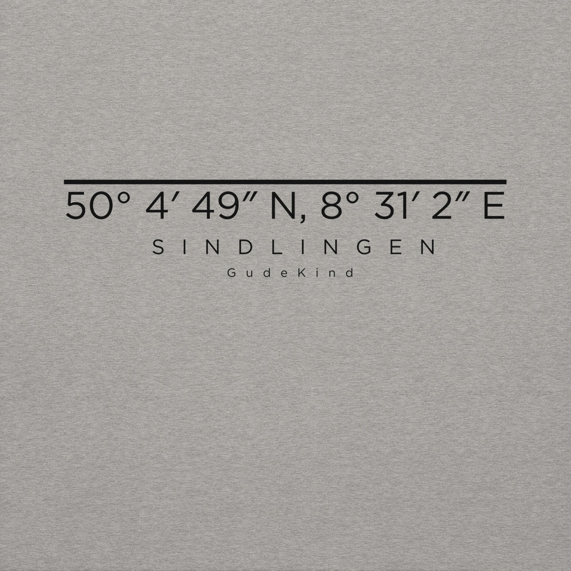 Frankfurt Sindlingen Hoodie mit minimalistischem Frontprint – Gudekind Local Pride