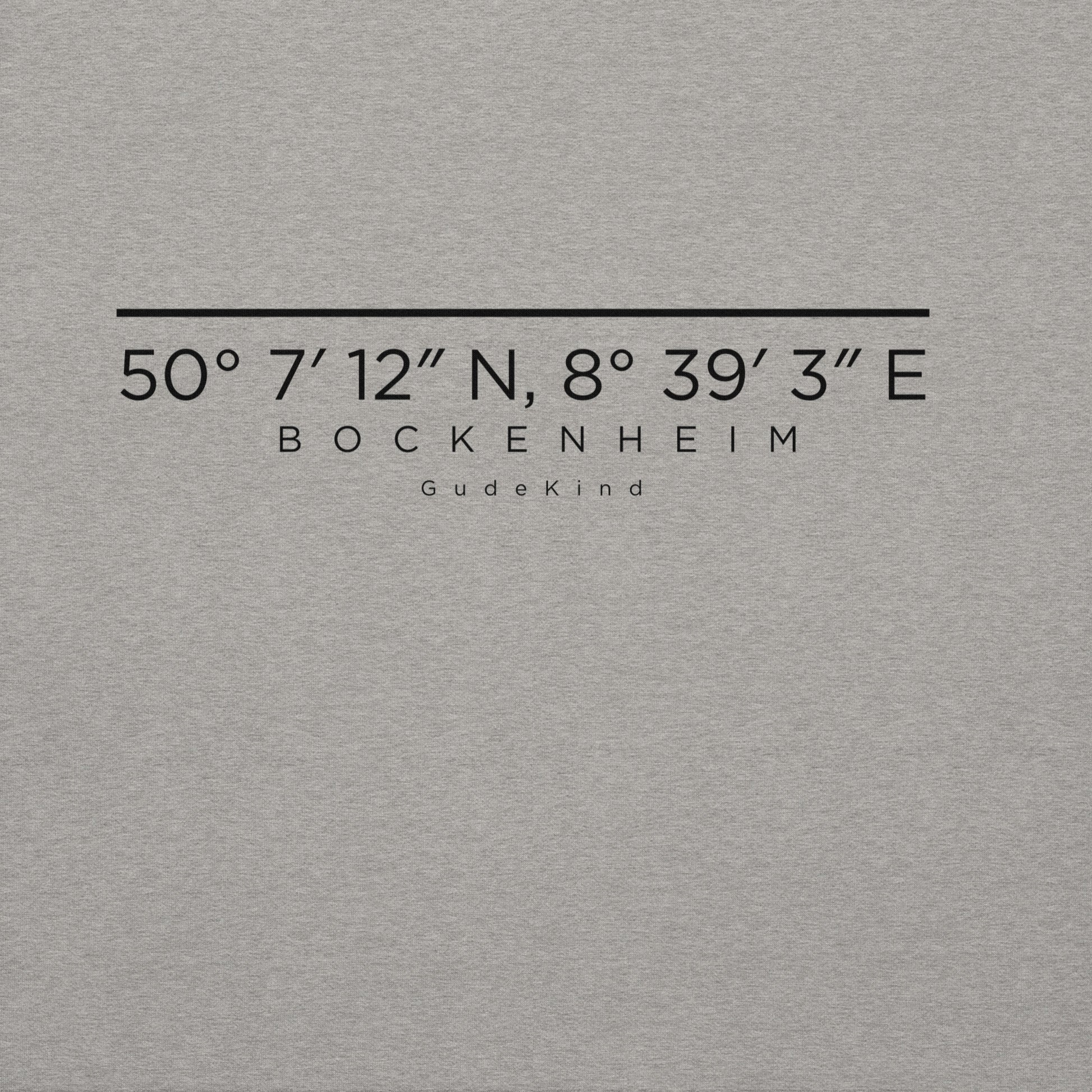 Gudekind Logo Detail auf Frankfurt Bockenheim Hoodie – minimalistisches Design hochwertig verarbeitet