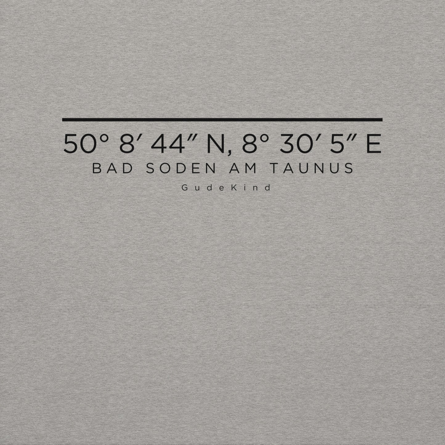 Bad Soden am Taunus Hoodie mit dezentem Frontprint – Local Pride Gudekind