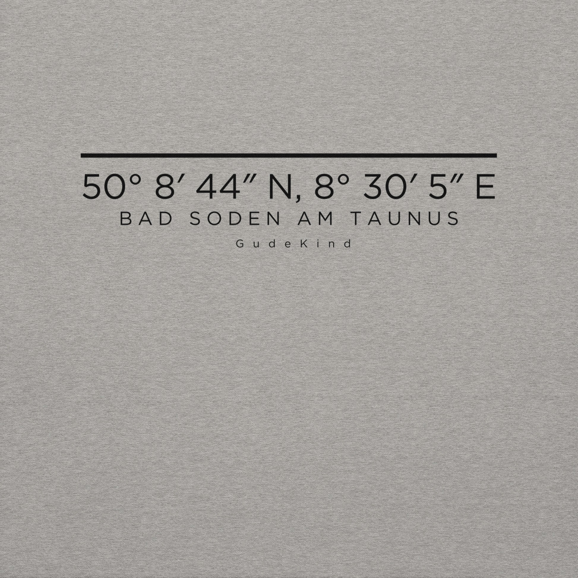 Bad Soden am Taunus Hoodie mit dezentem Frontprint – Local Pride Gudekind