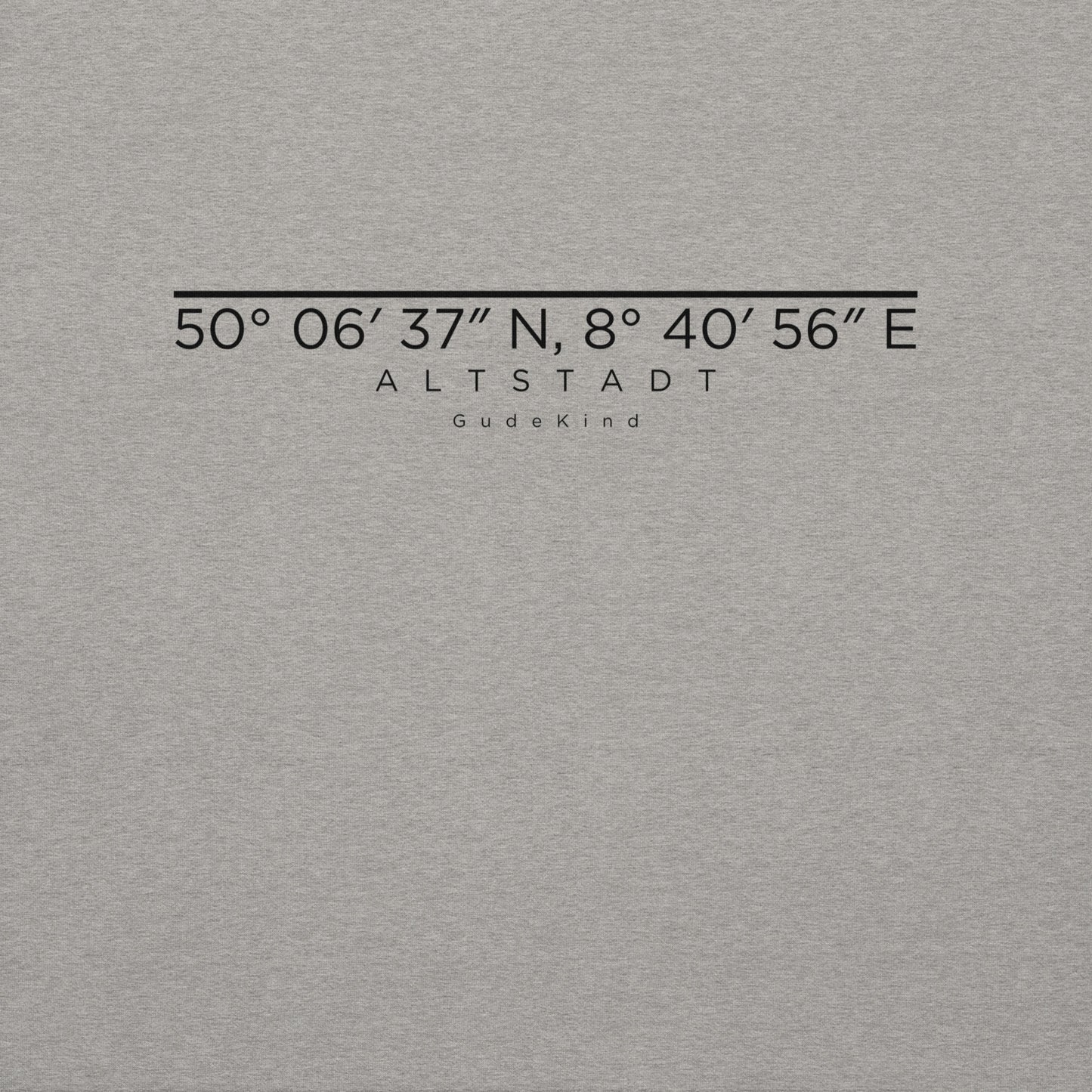 Altstadt Premium Hoodie – Unisex Frontprint