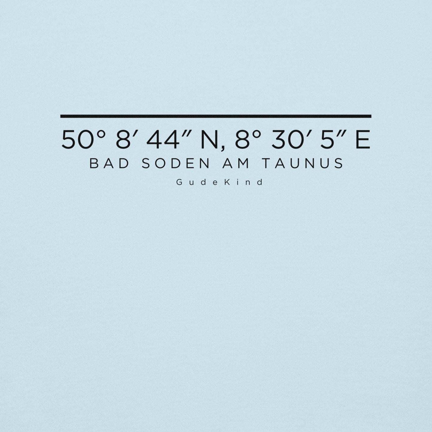 Bad Soden am Taunus Hoodie mit dezentem Frontprint – Local Pride Gudekind