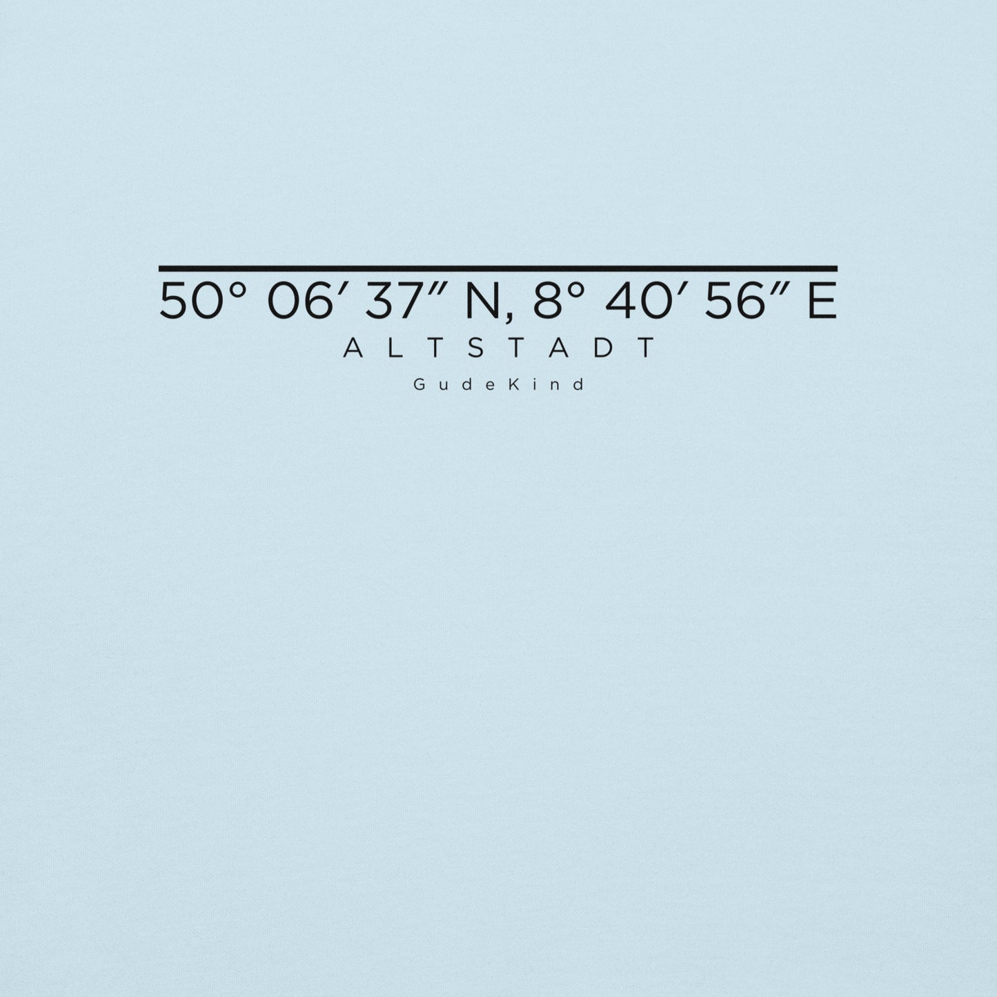 Altstadt Premium Hoodie – Unisex Frontprint