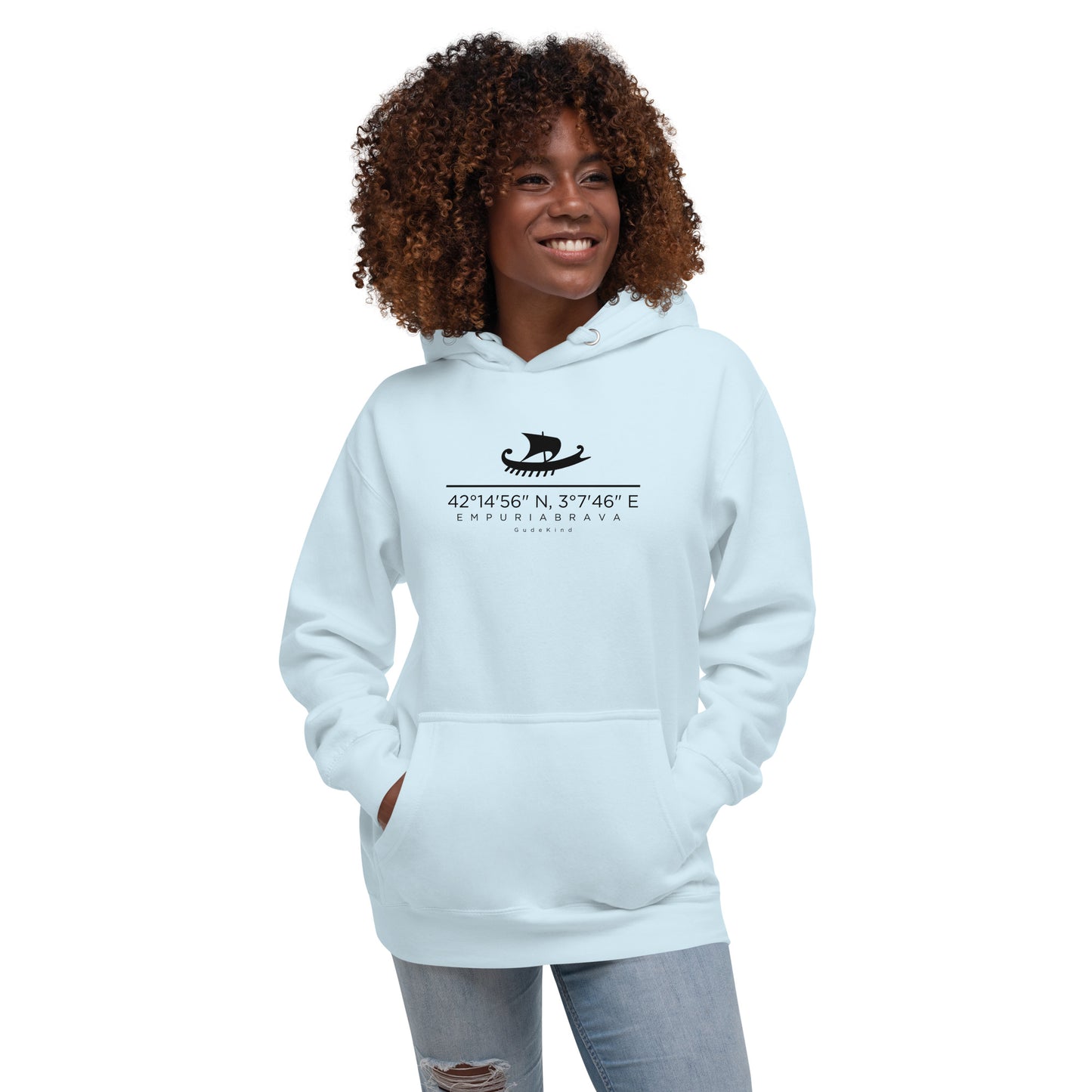 mpuriabrava Hoodie Frontprint minimal Holiday Edition Gudekind