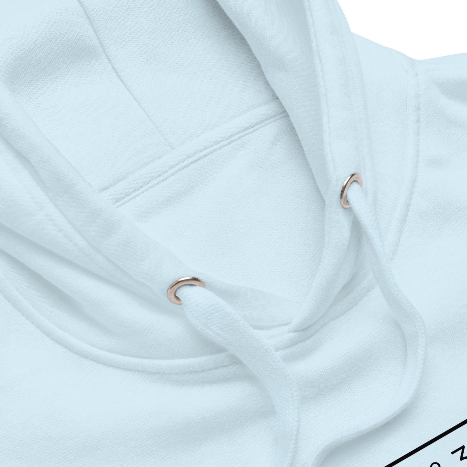 Minimalistischer Hoodie mit Gallus-Koordinaten auf der Brust – Local Pride Frankfurt