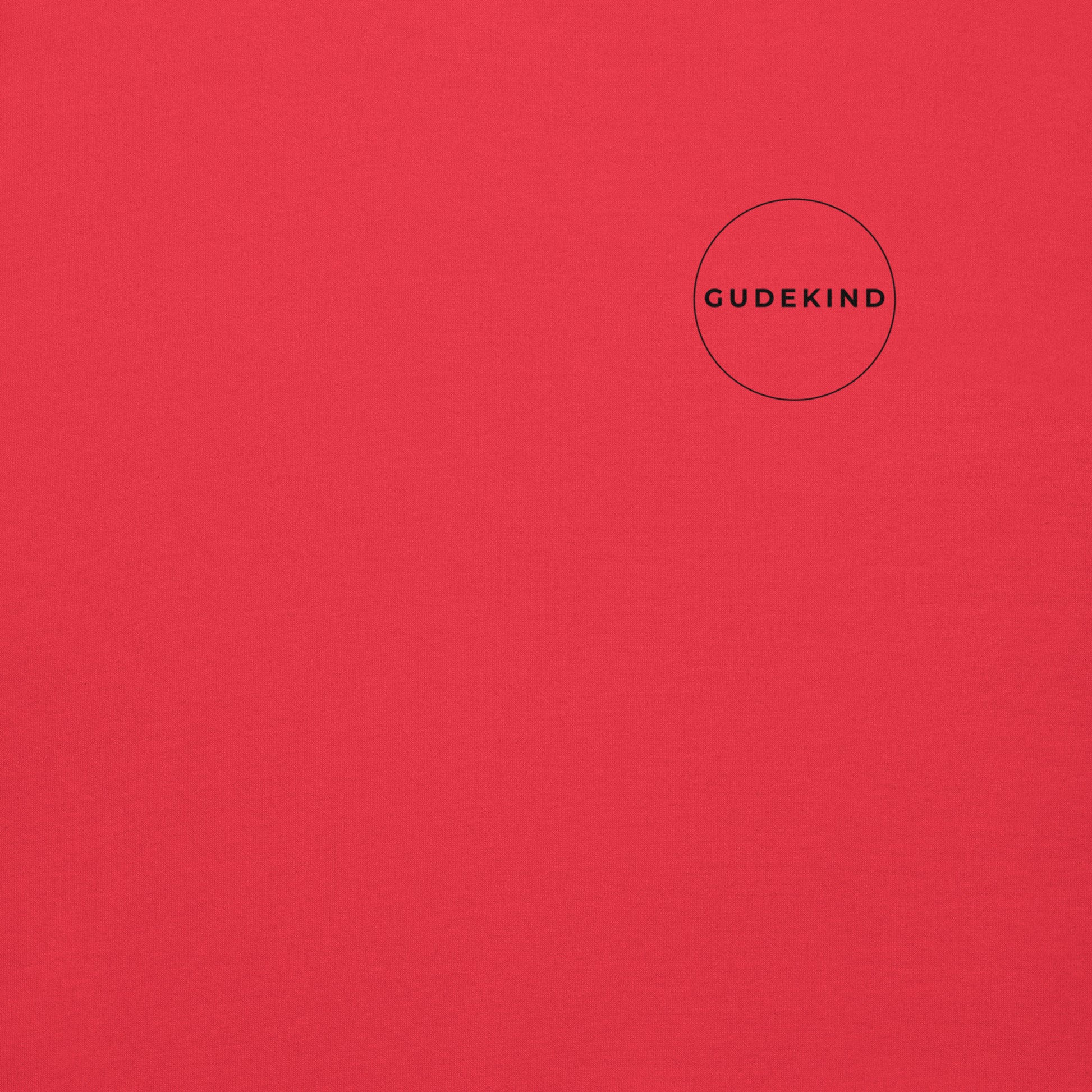 Gudekind Alt-Sachsenhausen Hoodie mit Markenlogo Front und Koordinaten Backprint, minimalistisches Frankfurt Stadtteil Design