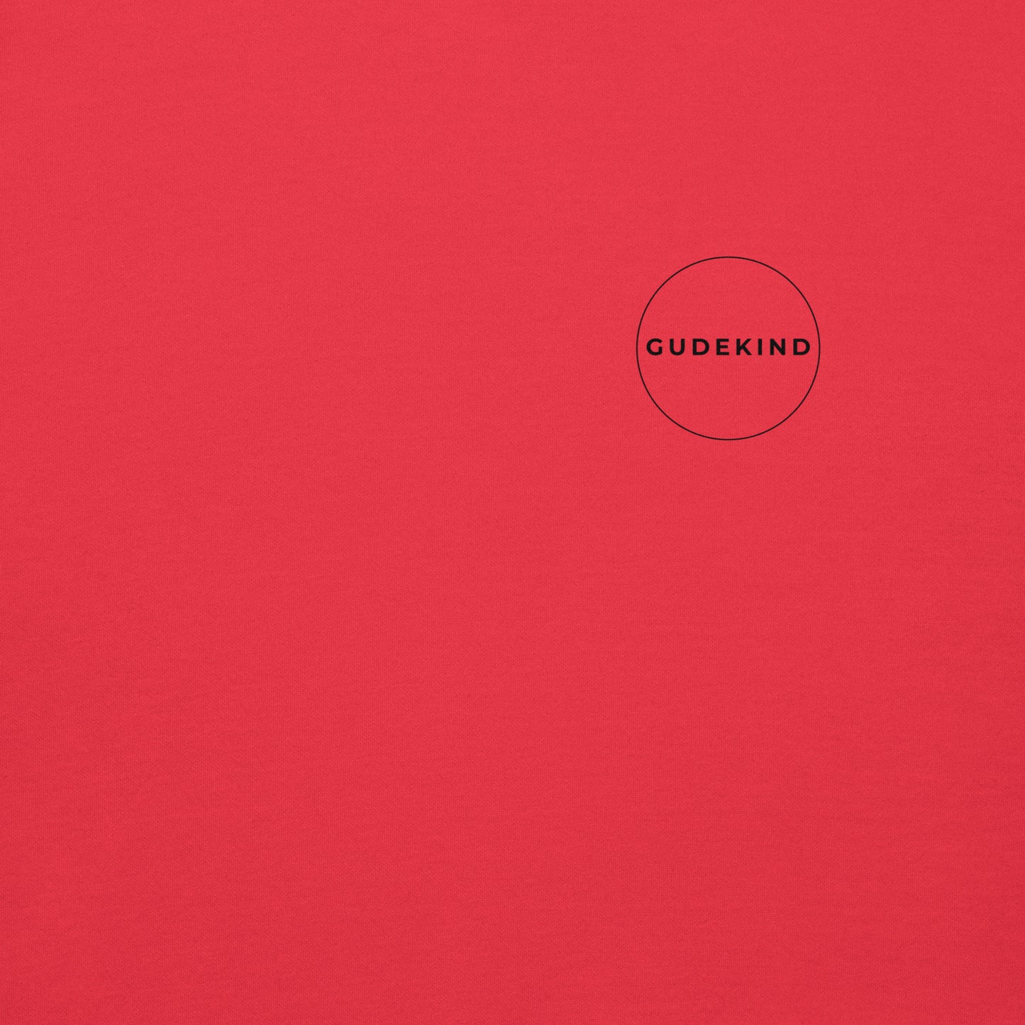 Gudekind Mainhattan Hoodie mit Markenlogo Front und Koordinaten Backprint, minimalistisches Frankfurt Stadtteil Design