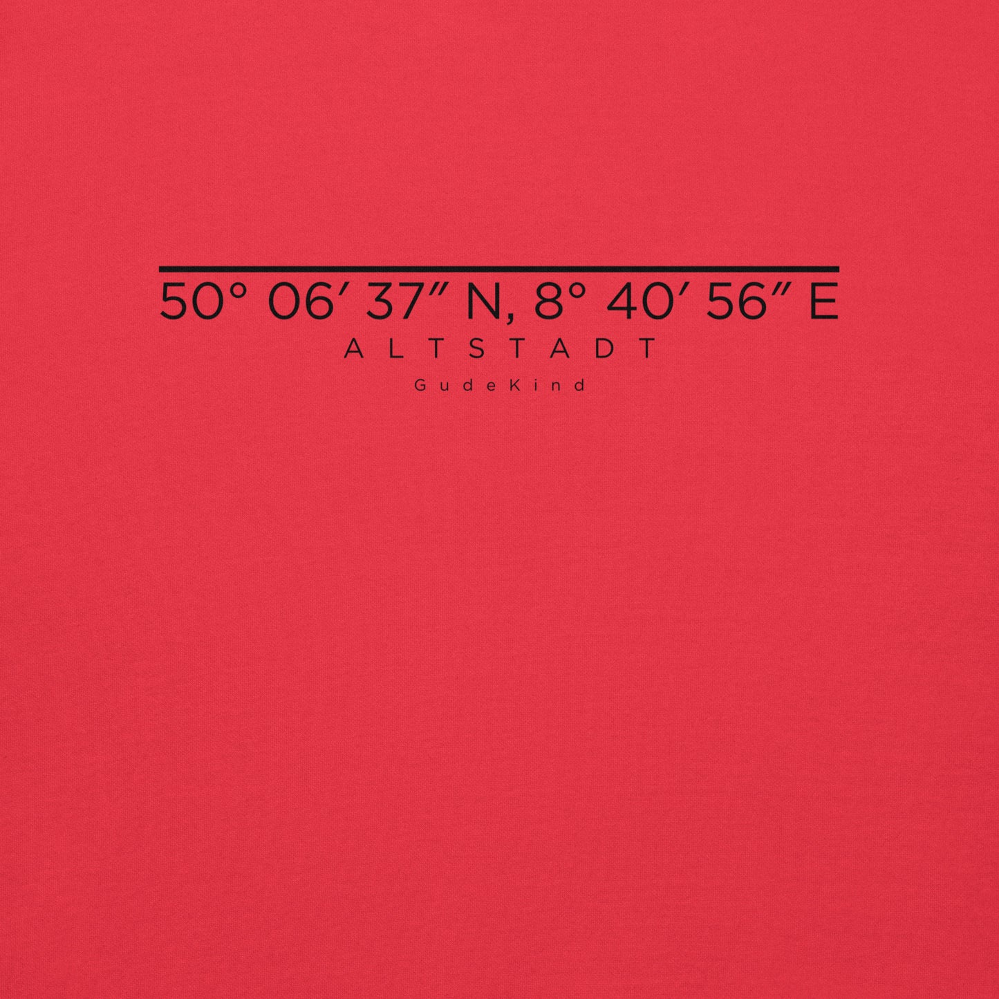 Altstadt Premium Hoodie – Unisex Frontprint