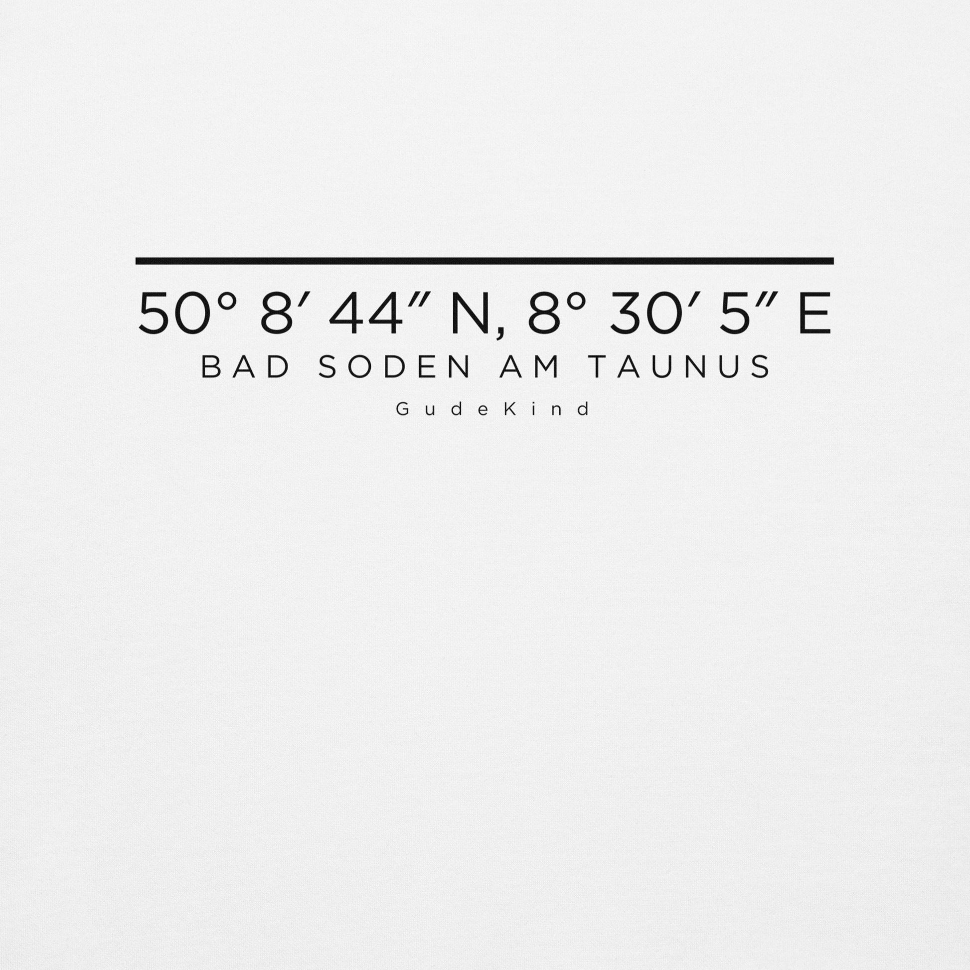 Bad Soden am Taunus Hoodie mit dezentem Frontprint – Local Pride Gudekind