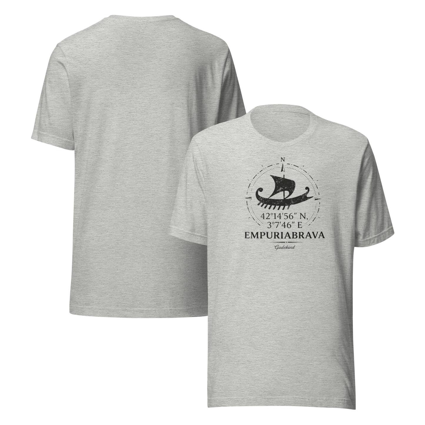 Empuriabrava Premium Tee – Unisex Frontprint Nautic