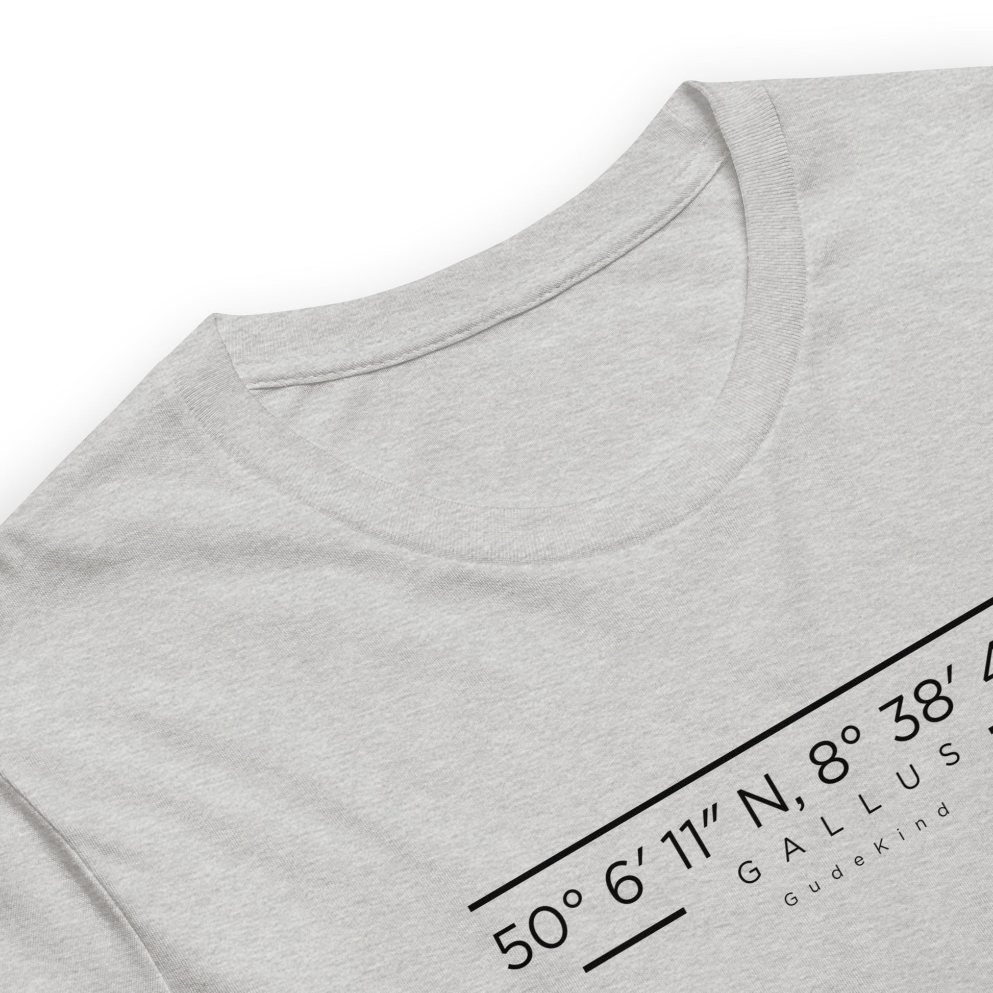 Gallus T-Shirt Frontansicht – minimalistisches Local Pride Design mit Gudekind Logo auf der Brust