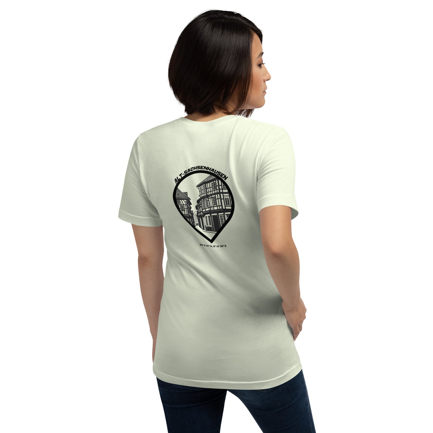 Alt-Sachsenhausen Premium Tee – Unisex Front- und Backprint