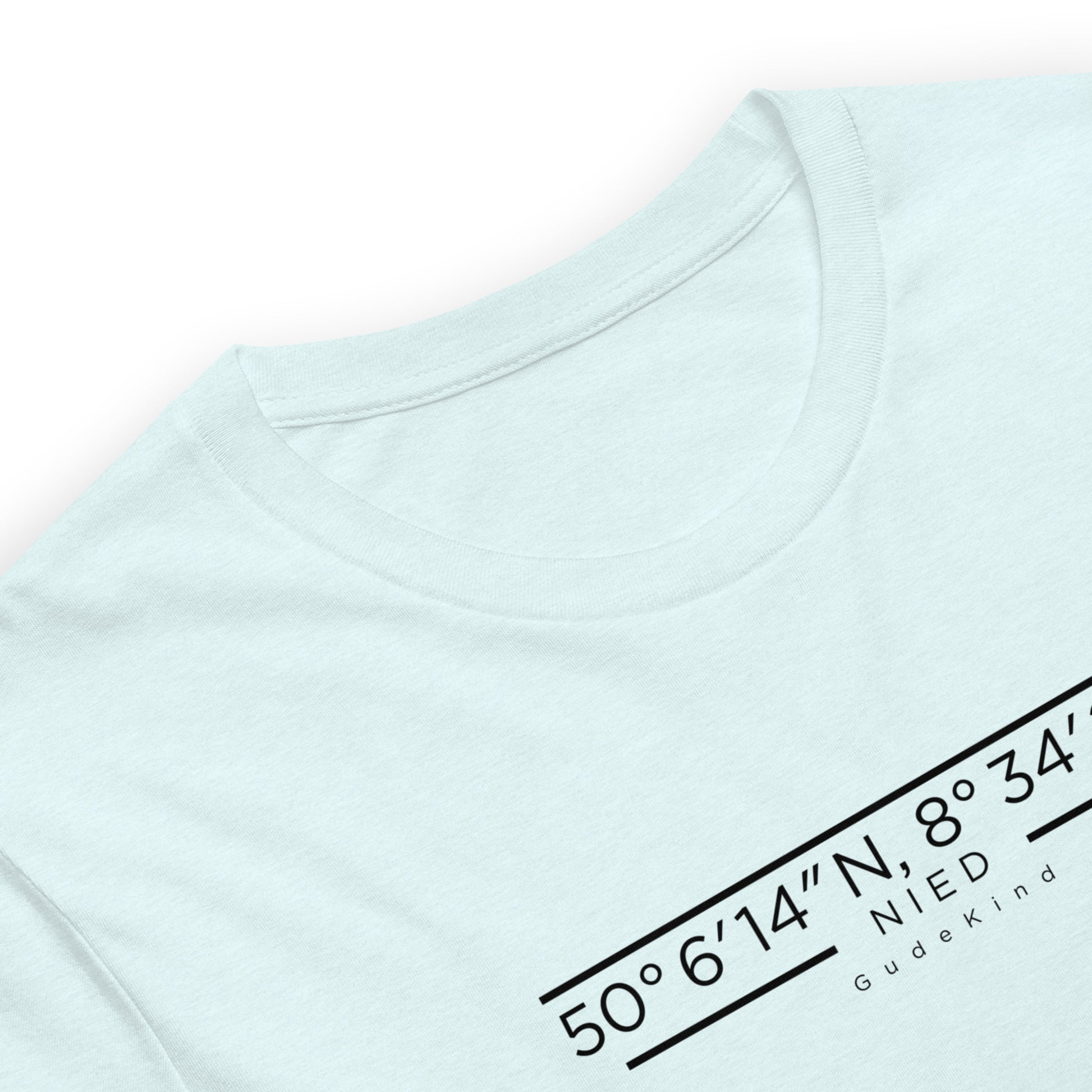 Nied T-Shirt Frontprint minimal Frankfurt Gudekind