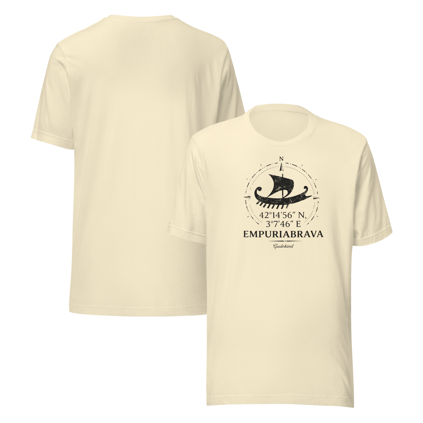 Empuriabrava Premium Tee – Unisex Frontprint Nautic