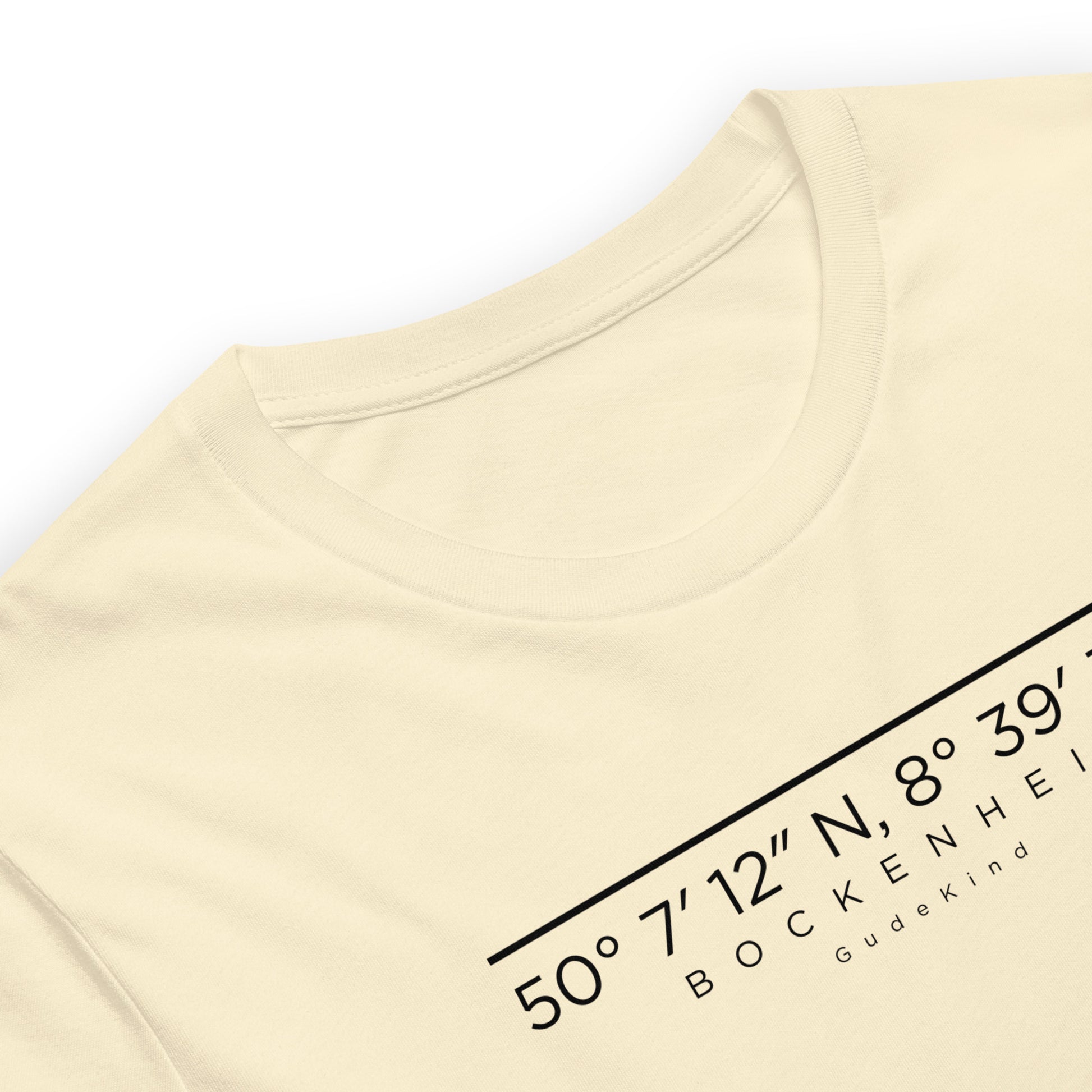 Bockenheim T-Shirt Frontprint minimal Frankfurt Gudekind