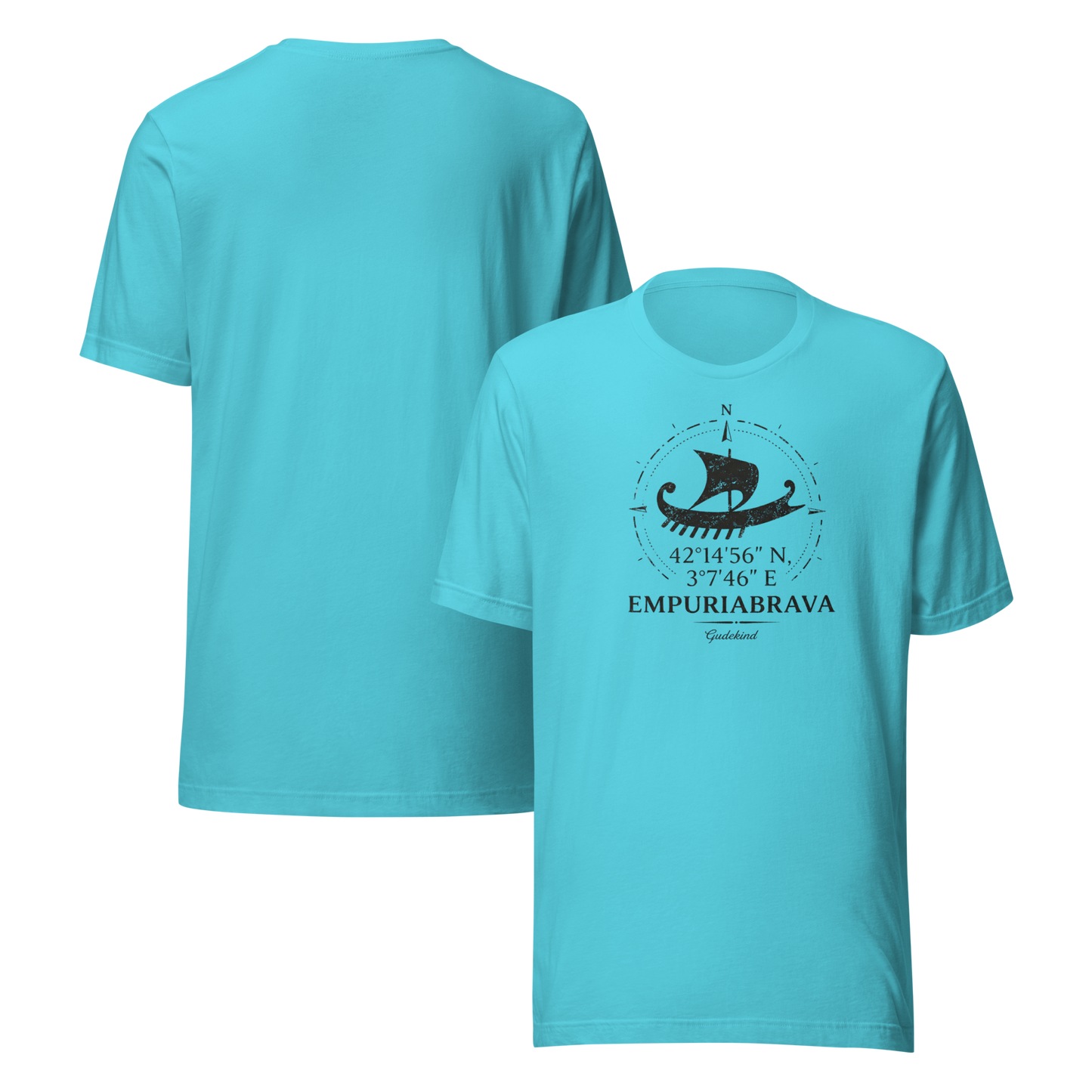 Empuriabrava Premium Tee – Unisex Frontprint Nautic