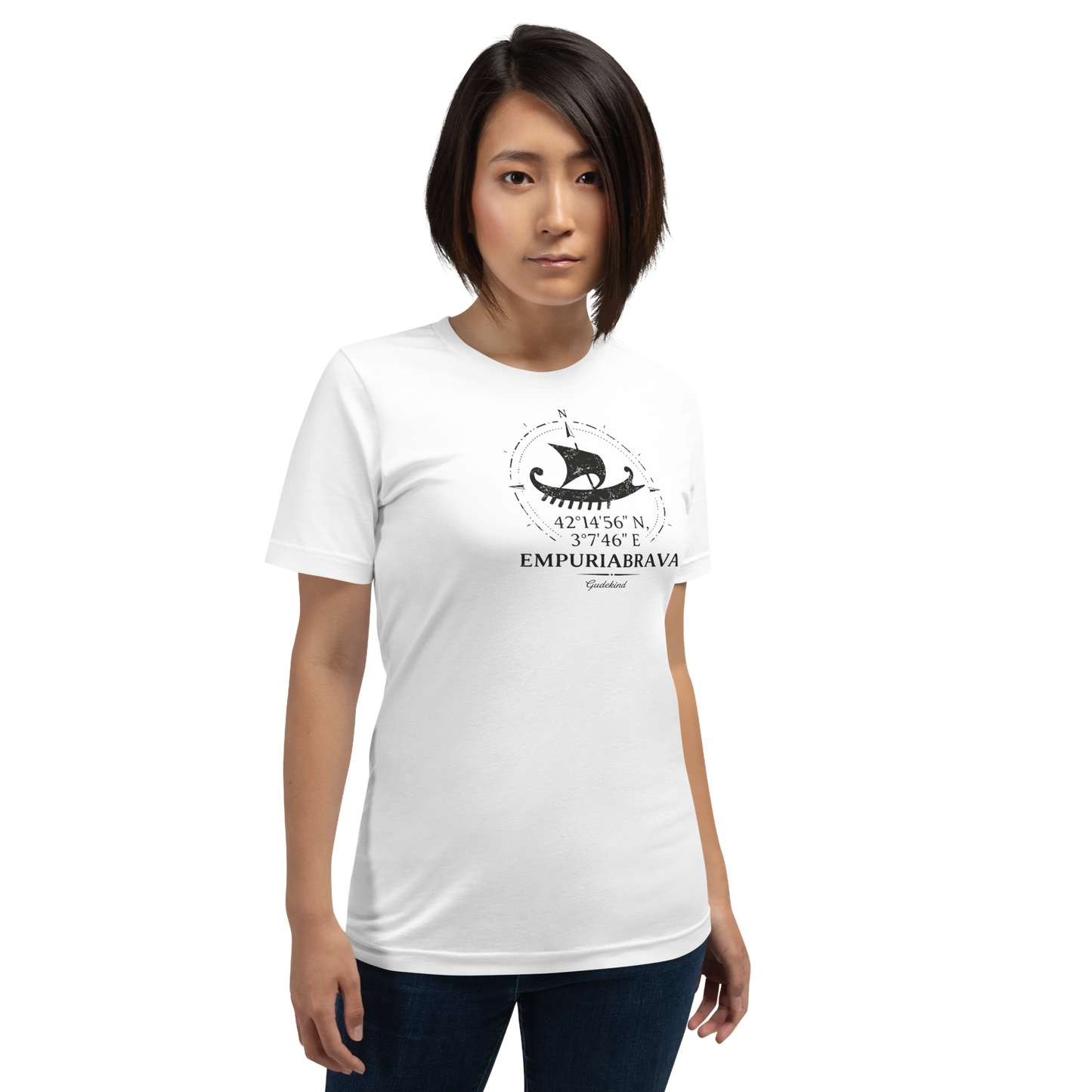 Empuriabrava Premium Tee – Unisex Frontprint Nautic