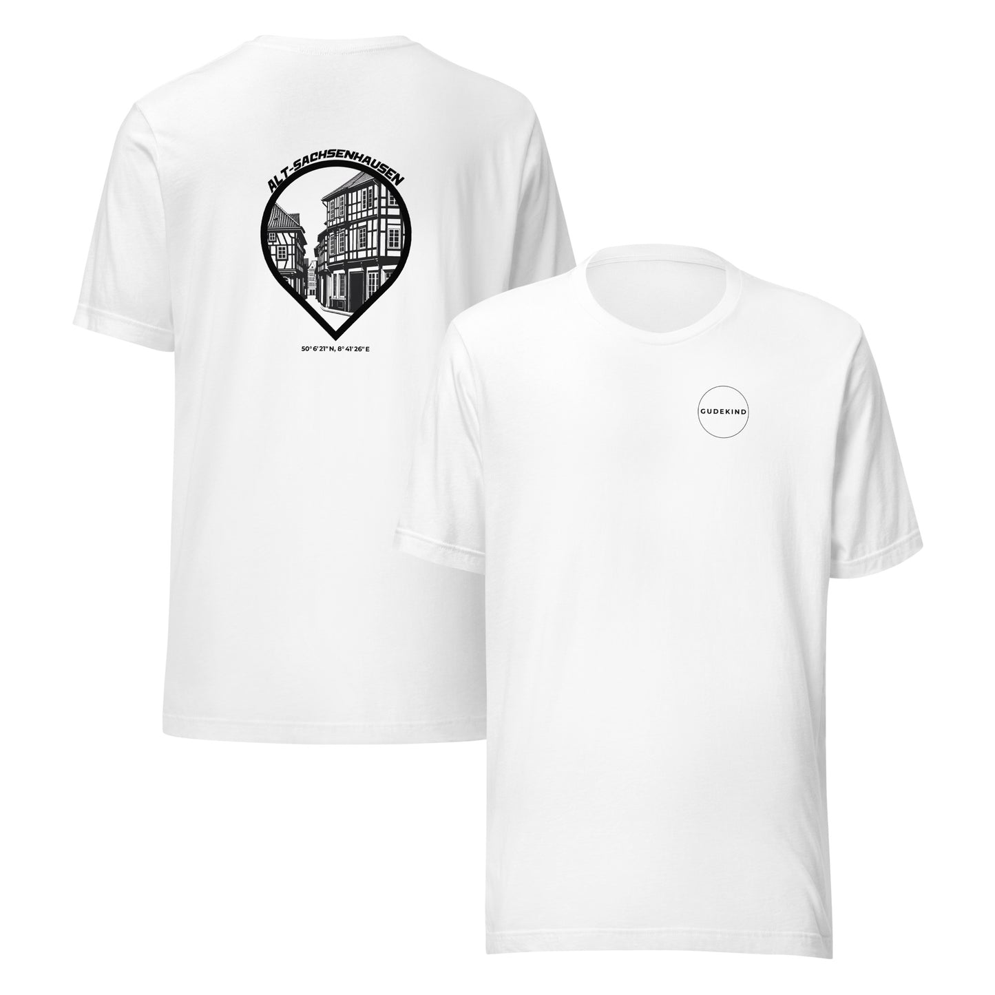 Alt-Sachsenhausen T-Shirt Frontprint minimal Frankfurt Gudekind