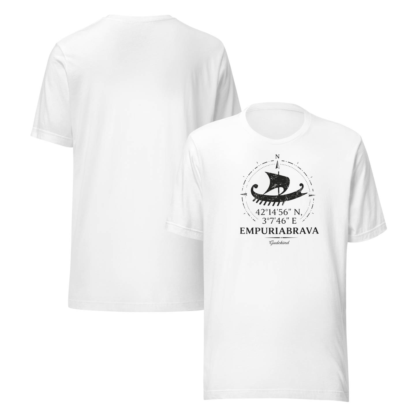Empuriabrava Premium Tee – Unisex Frontprint Nautic