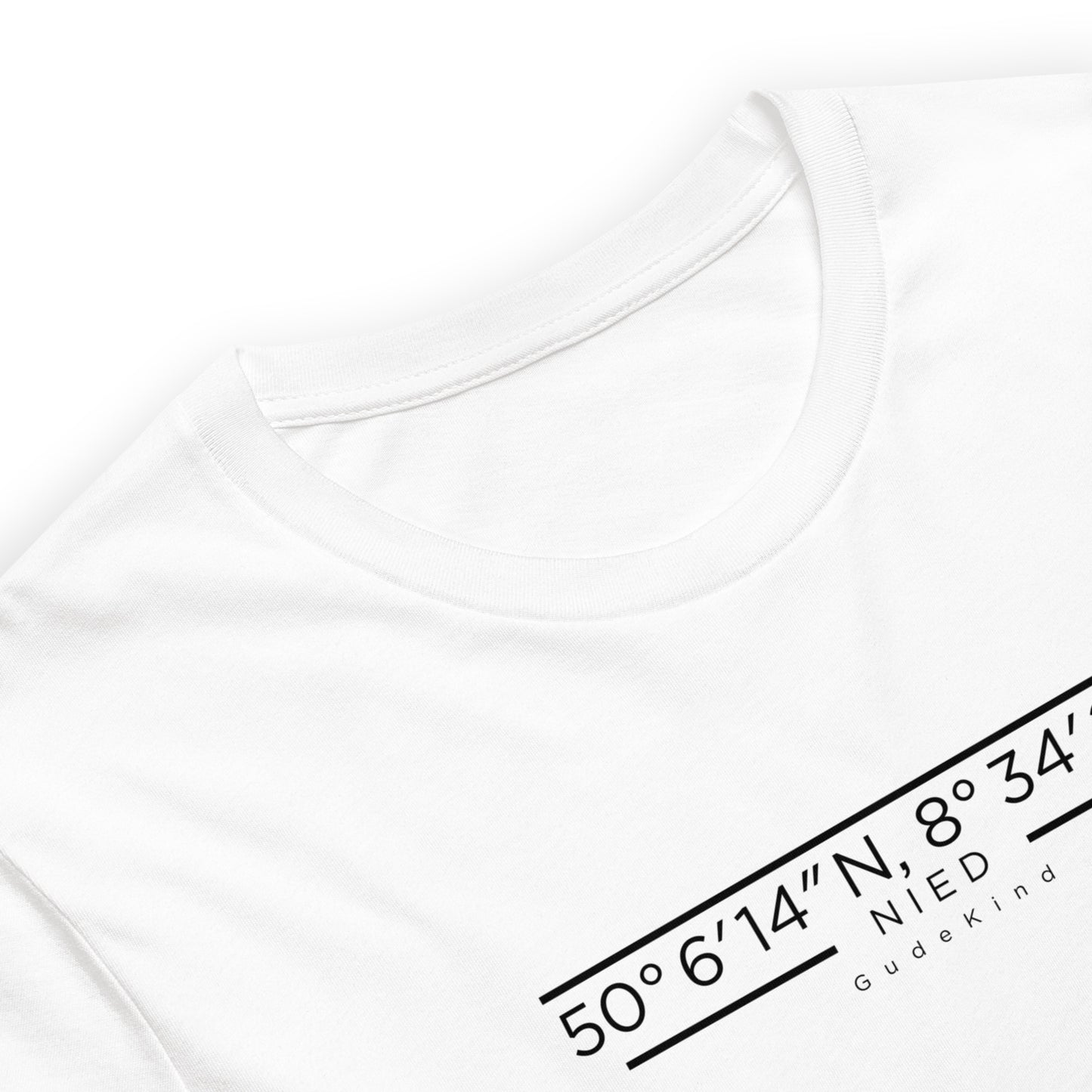Nied T-Shirt Frontprint minimal Frankfurt Gudekind