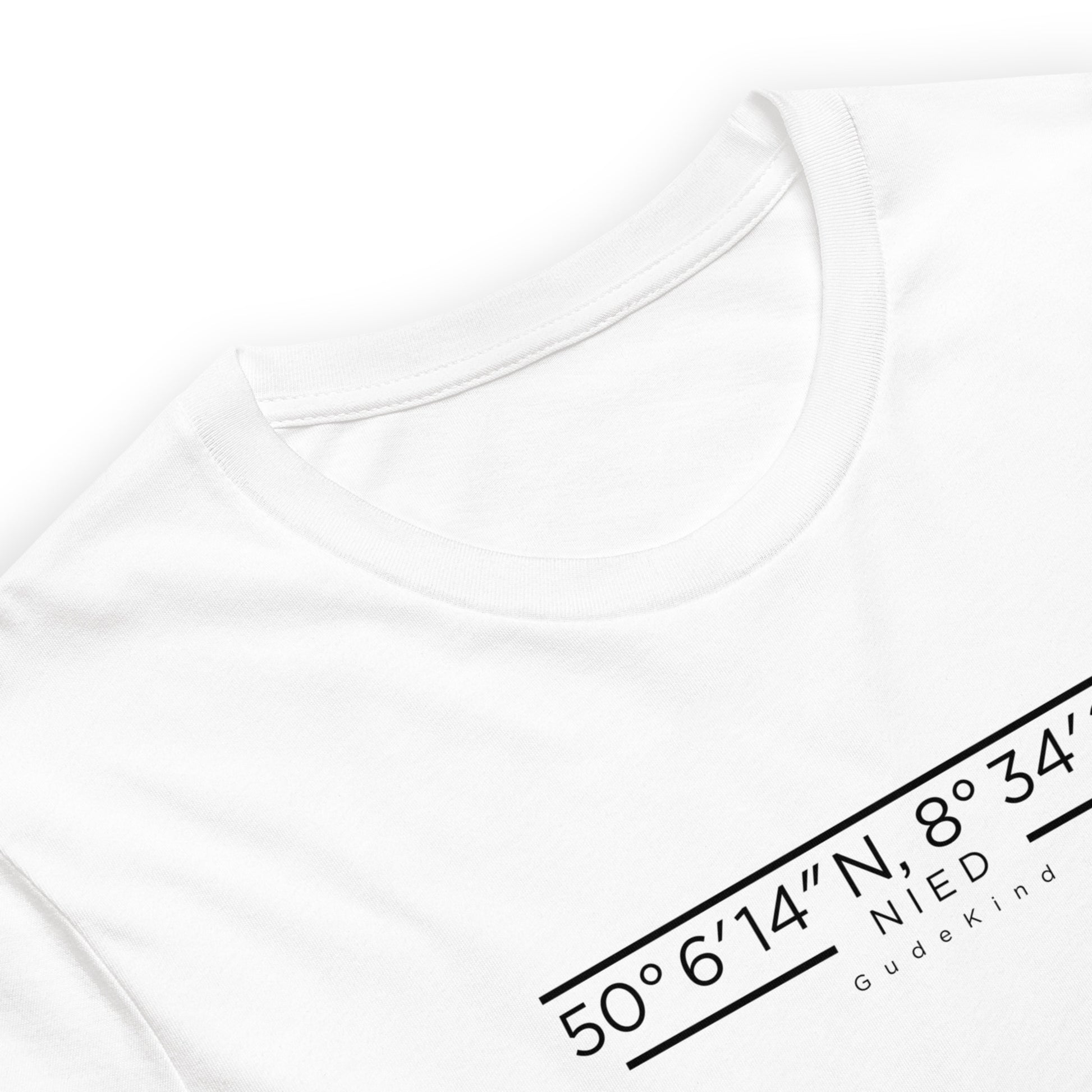 Nied T-Shirt Frontprint minimal Frankfurt Gudekind
