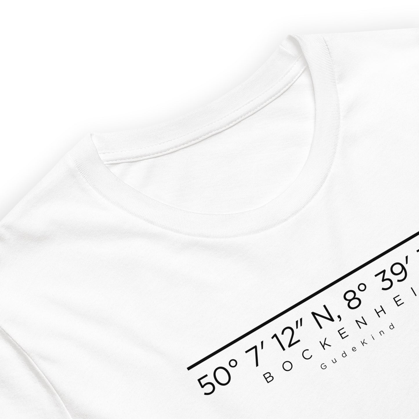 Bockenheim T-Shirt Frontprint minimal Frankfurt Gudekind